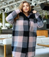 Пальто в клетку короткое MAX-923A1400