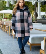 Пальто в клетку короткое MAX-923A1400