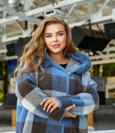 Пальто в клетку короткое MAX-923A1400