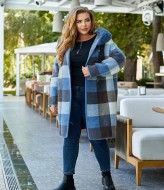 Пальто в клетку короткое MAX-923A1400