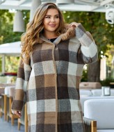 Пальто в клетку короткое MAX-923A1400