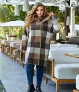 Пальто в клетку короткое MAX-923A1400