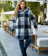 Пальто в клетку короткое MAX-923A1400