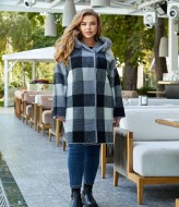 Пальто в клетку короткое MAX-923A1400