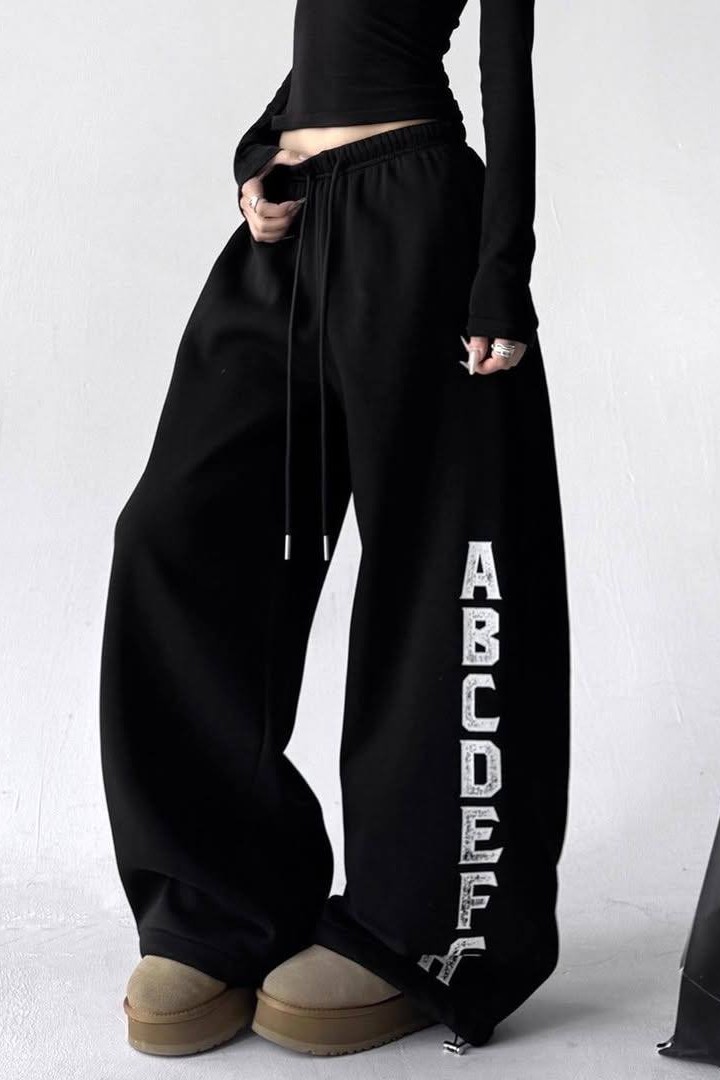 Спортивні штани Oversize з накатом DMP-A7256A500