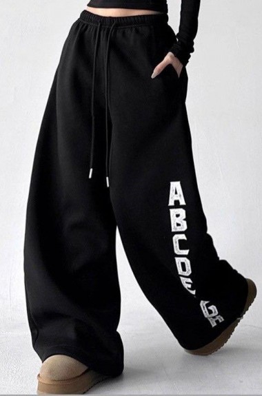 Спортивні штани Oversize з накатом DMP-A7256A500
