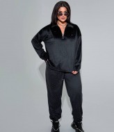 Велюровый костюм со стразами AD-8084.1A750