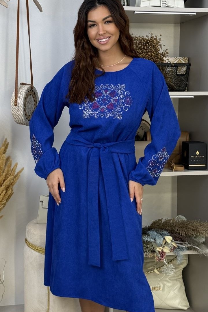 Изысканное вельветовое платье RANI-538A550