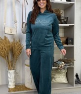 Велюровый костюм с камешками RANI-537A580
