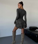 Платье с оборками MIS-209A450