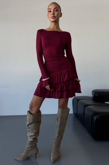 Платье с оборками MIS-209A450