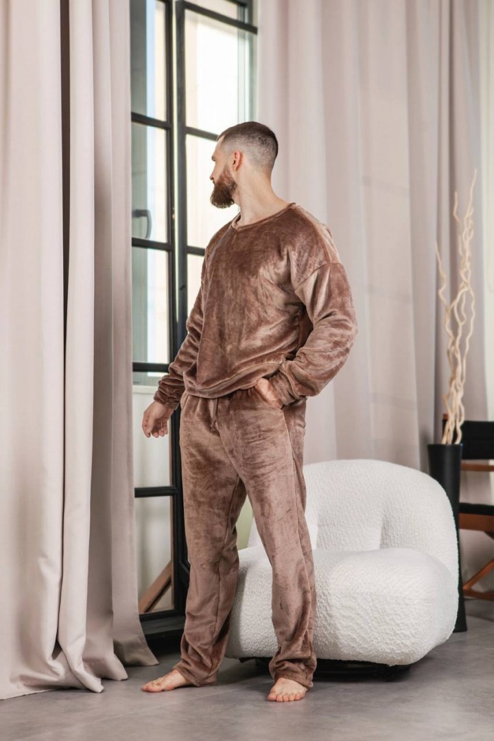 Тёплая мужская пижама DG-p15512A600