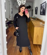 Трикотажное платье с разрезами GR-8389A560