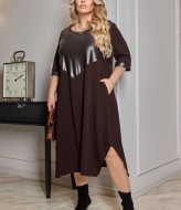 Комбинированное платье LZ-L894A550