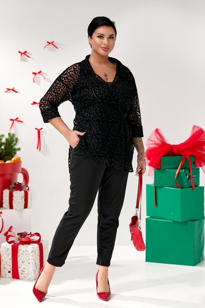 Костюм 3-ка майка, штани і блуза на запах DV-R3703A820