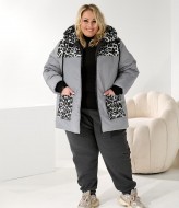 Женская батальная зимняя куртка DV-R3707A1350