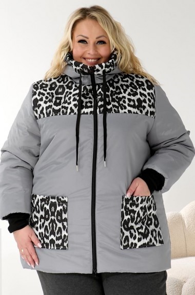 Женская батальная зимняя куртка DV-R3707A1350