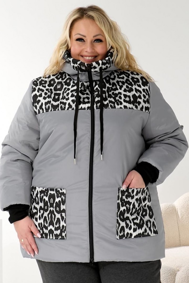 Женская батальная зимняя куртка DV-R3707A1350