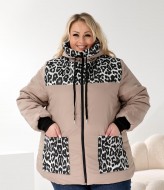 Женская батальная зимняя куртка DV-R3707A1350