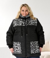 Женская батальная зимняя куртка DV-R3707A1350