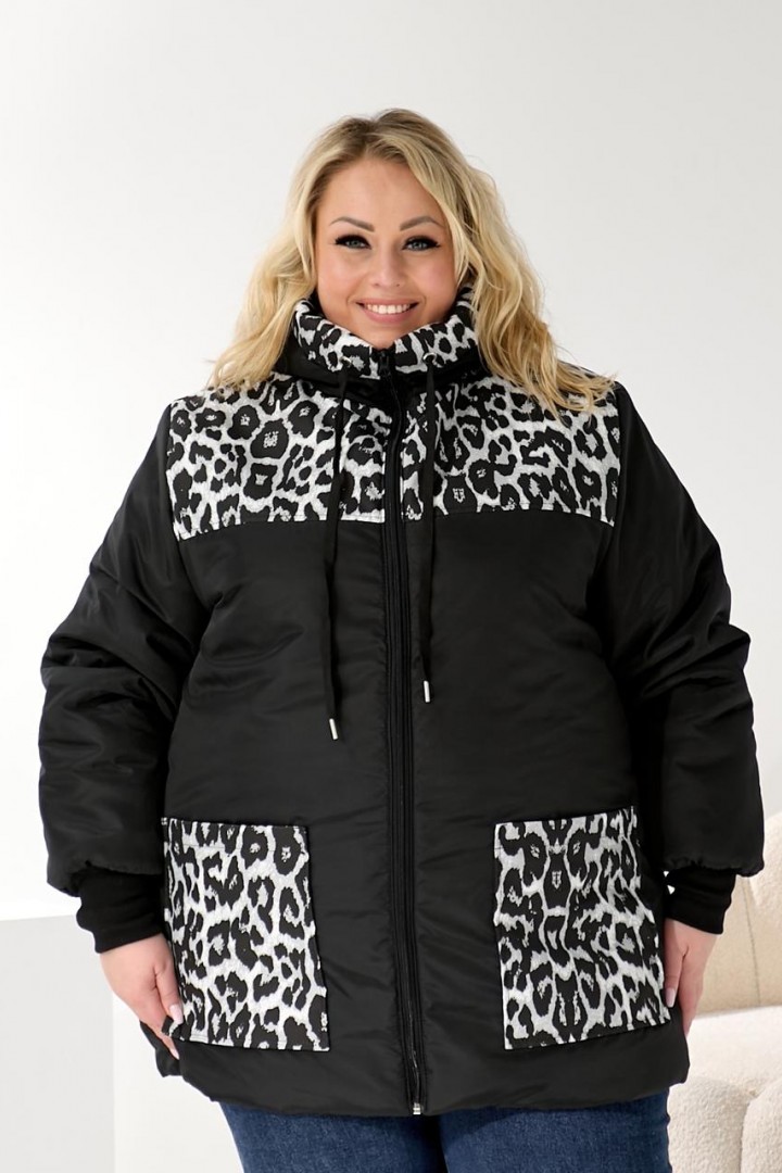 Женская батальная зимняя куртка DV-R3707A1350