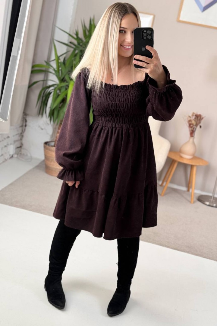 Молодежное платье на резинке IMMA-438A520