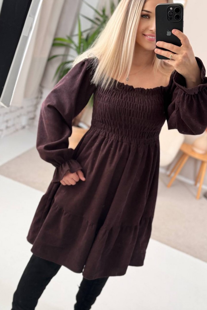 Молодежное платье на резинке IMMA-438A520