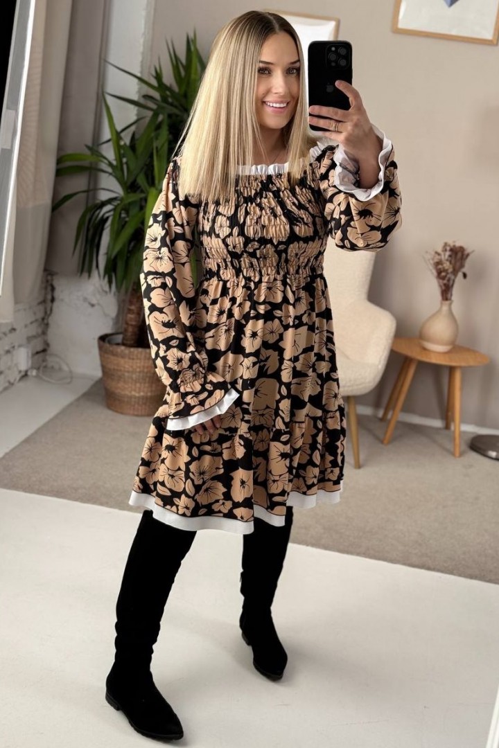 Платье в цветочный принт IMMA-228A520