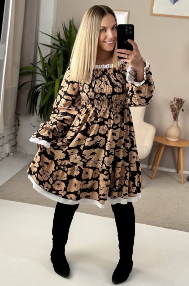 Платье в цветочный принт IMMA-228A520