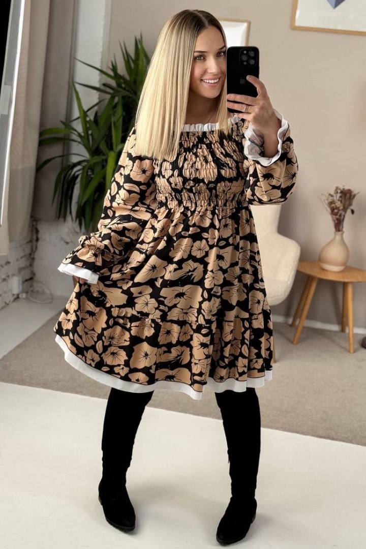 Платье в цветочный принт IMMA-228A520