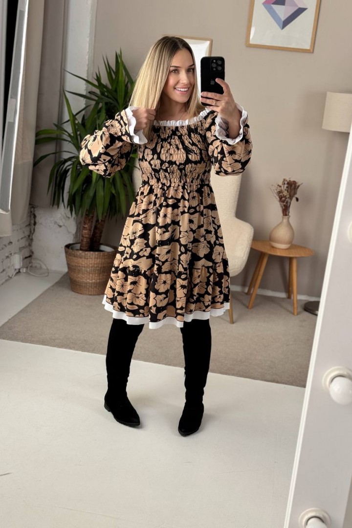 Платье в цветочный принт IMMA-228A520