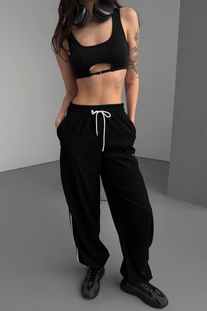 Вельветовые брюки с лампасами SNV-10131A300