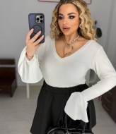 Кофта с расклешенными рукавами YM-7048A12