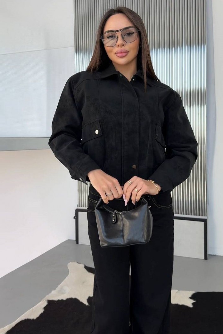 Шкіряна стильна куртка INNA-06A1200