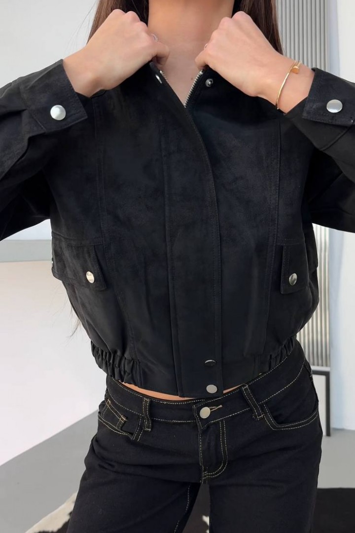 Шкіряна стильна куртка INNA-06A1200