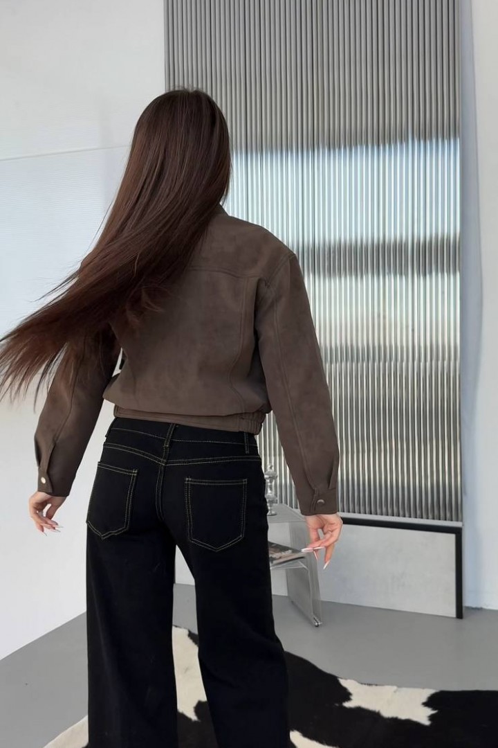 Шкіряна стильна куртка INNA-06A1200