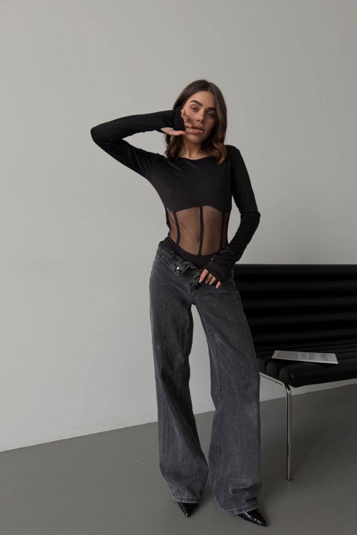 Стильный боди сетка MIK-1526A280