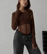 Стильный боди сетка MIK-1526A280