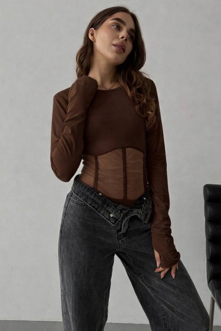 Стильный боди сетка MIK-1526A280