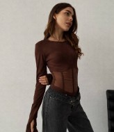 Стильный боди сетка MIK-1526A280