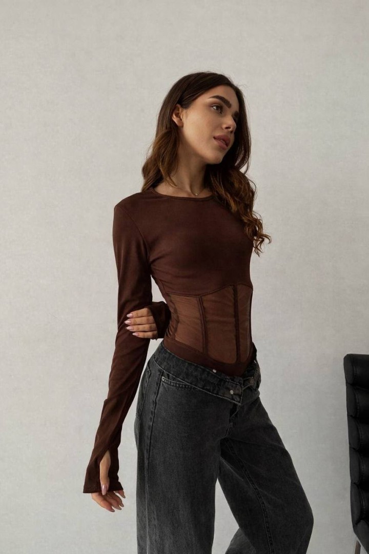 Стильный боди сетка MIK-1526A280