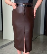 Кожаная юбка с разрезом DV-AR5518A480