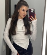 Стильный ассиметричный лонгслив MIK-3098A180