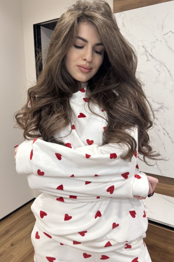 М’який домашній комплект з принтом MIK-1682A750