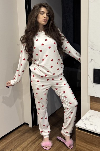 Мягкий домашний комплект с принтом MIK-1682A750