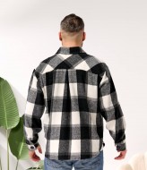 Теплая мужская рубашка в клетку MIK-1703A570