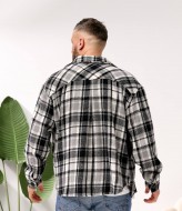 Теплая мужская рубашка в клетку MIK-1703A570