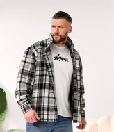 Теплая мужская рубашка в клетку MIK-1703A570