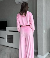 Велюровий костюм з укороченим худі MIK-2498A630