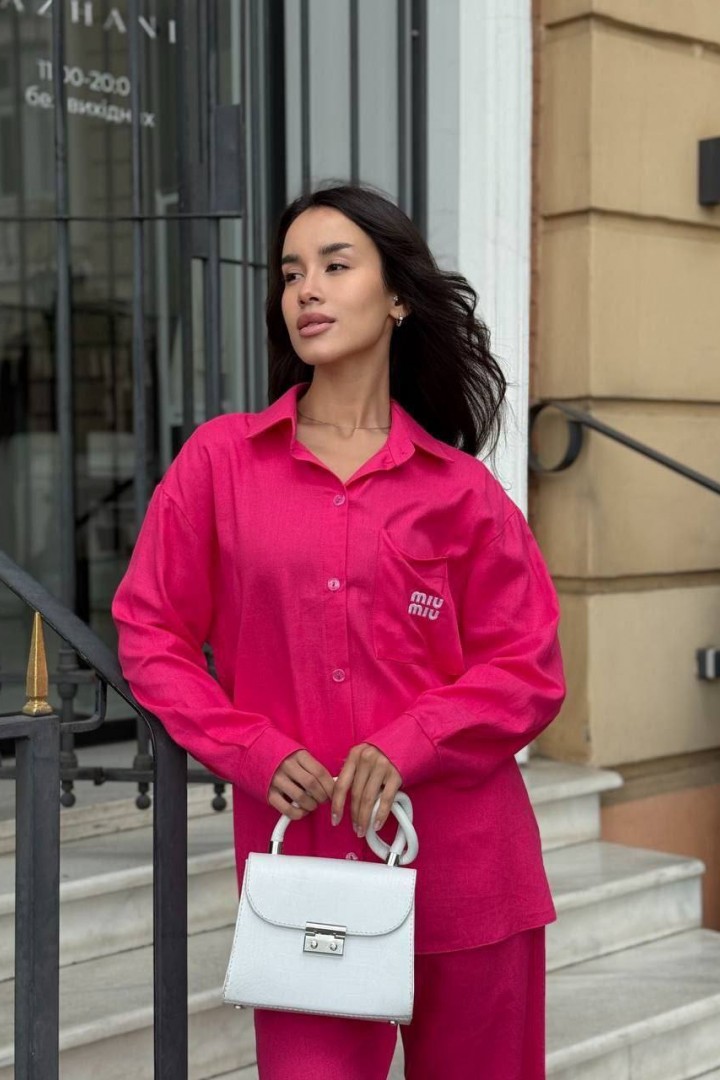 Свободная рубашка и брюки прямого кроя MIK-8072A670